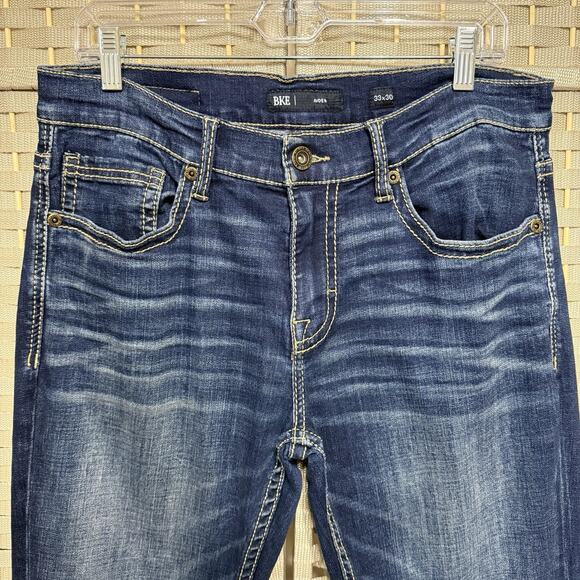 BKE AIDEN Bootcut Jeans Men’s 33x30 Medium Blue Stretch Denim Mid-Rise Buckle - Picture 3 of 10